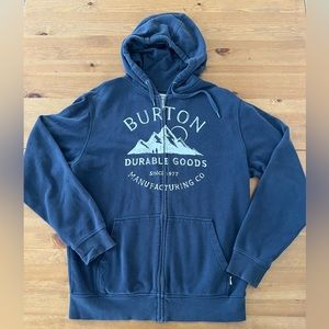 Burton Mens Full Zip Navy Hoodie